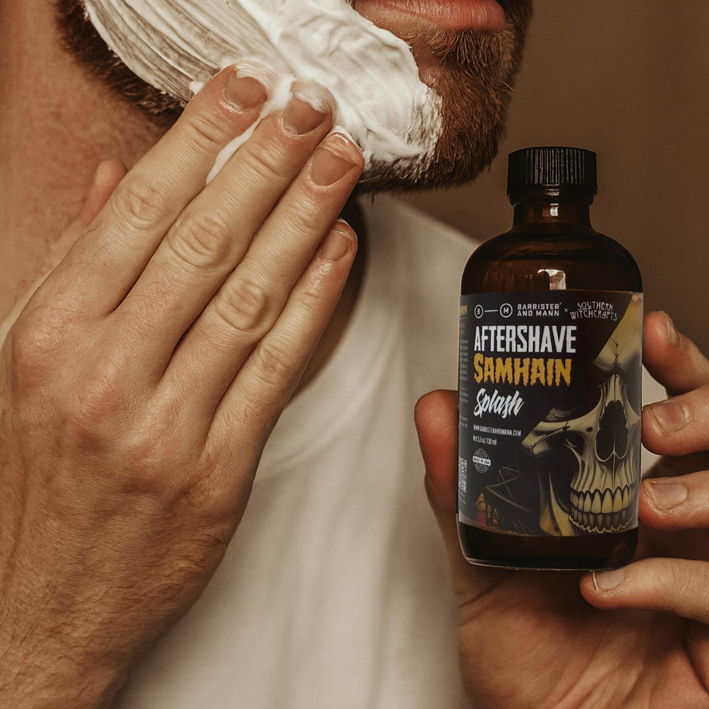 Barrister and Mann Hallows Aftershave Splash – Moisturizing Beard & Face Care (3.5oz)