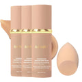 BARUBT 3PCS 4-in-1 Color-Changing Foundation SPF50 | Hydrating, Waterproof, Buildable Coverage