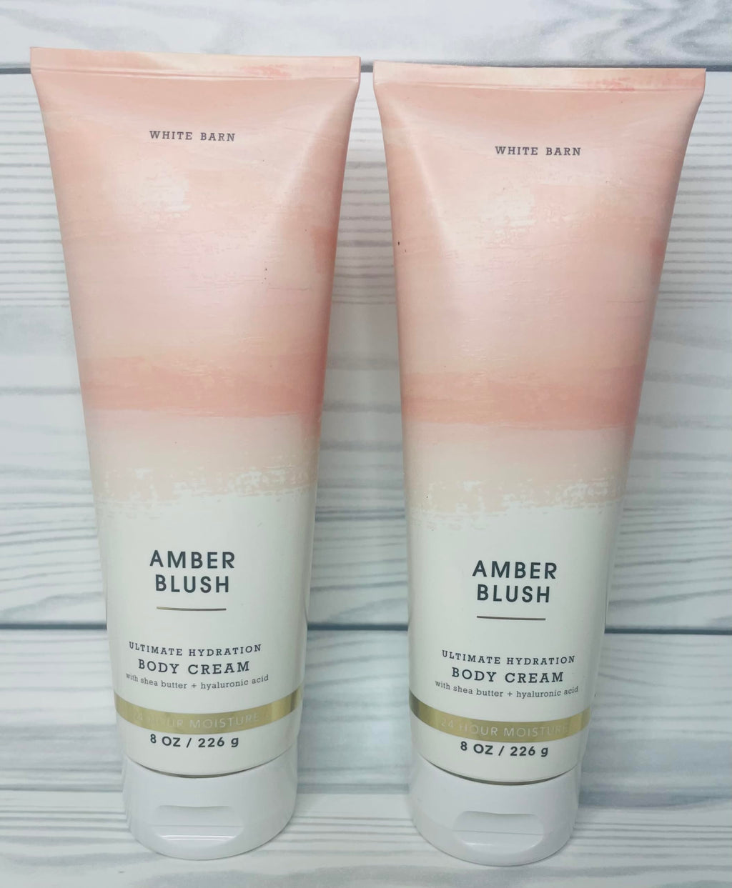 Bath & Body Works Amber Blush Ultimate Hydration Body Cream 2 x 8 oz