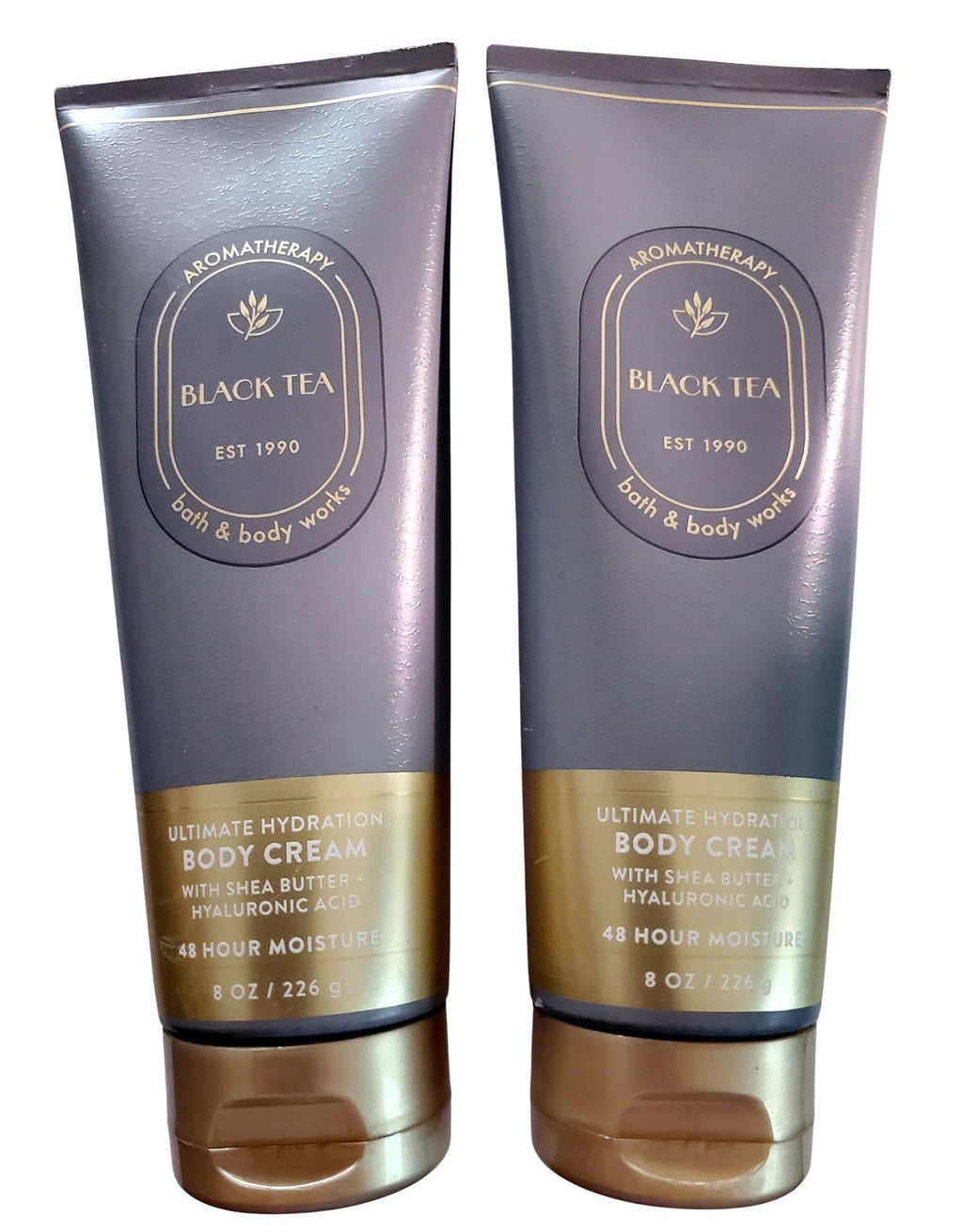 Bath & Body Works Aromatherapy Black Tea Ultimate Hydration Body Cream — Pack of 2 (8 oz each)