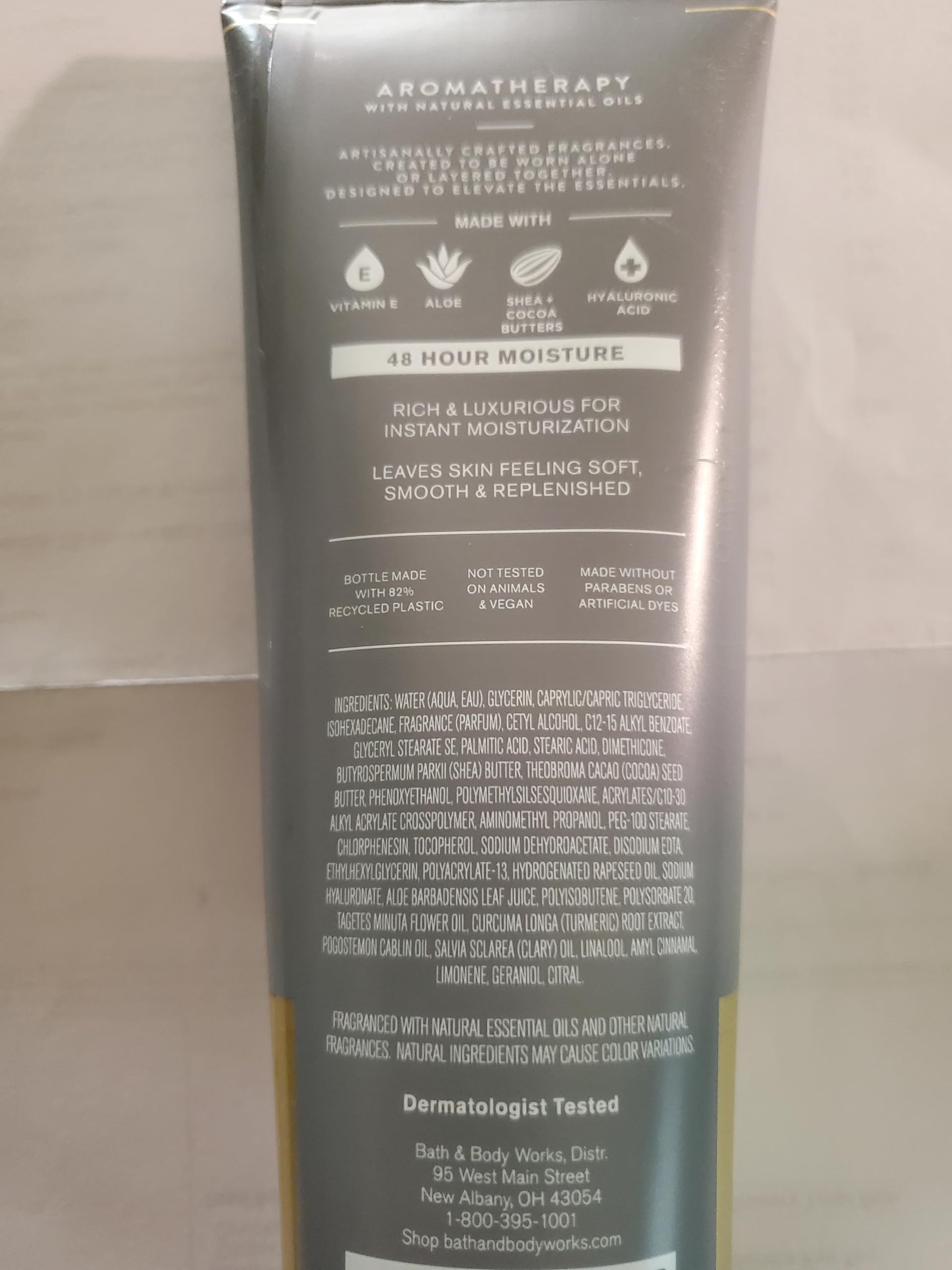 Bath & Body Works Aromatherapy Black Tea Ultimate Hydration Body Cream — Pack of 2 (8 oz each)