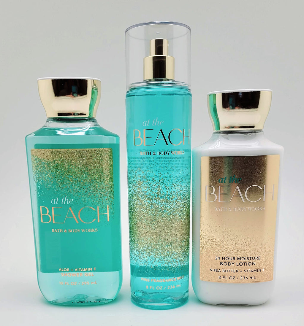 Bath & Body Works At the Beach 3-Pc Trio Bundle – Shower Gel, Mist & Lotion (Summer 2020)