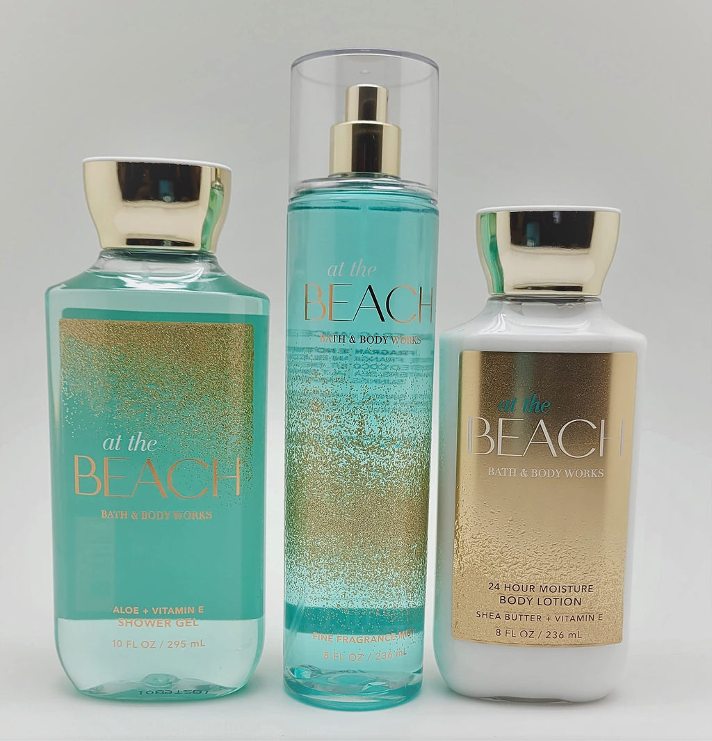 Bath & Body Works At the Beach 3-Pc Trio Bundle – Shower Gel, Mist & Lotion (Summer 2020)