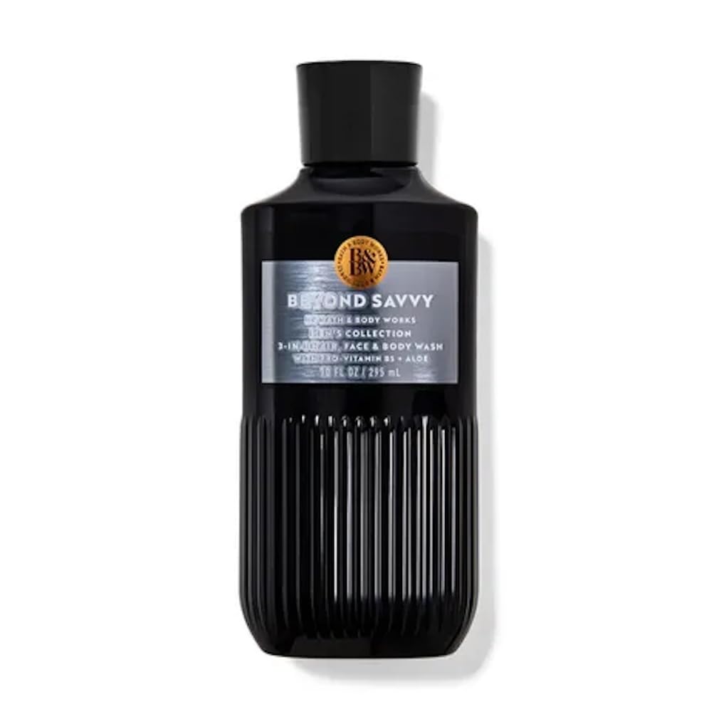 Bath & Body Works Beyond Savvy Men 3-in-1 Hair, Face & Body Wash — 10 oz Full Size
