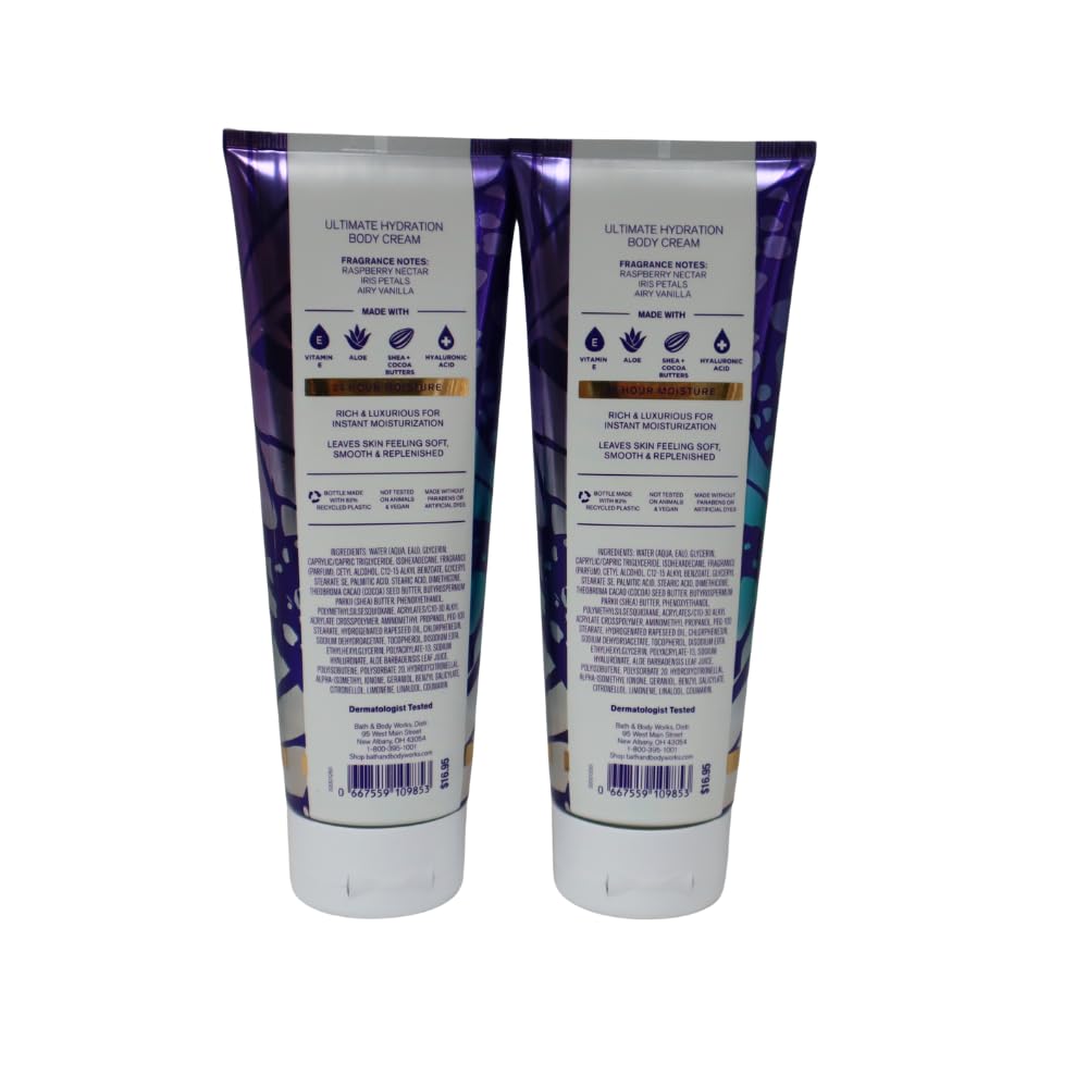 Bath & Body Works Butterfly Ultimate Hydration Gift Set – 2x8oz with Blue Bow