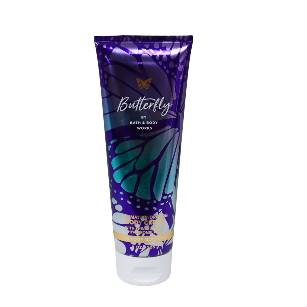 Bath & Body Works Butterfly Ultimate Hydration Gift Set – 2x8oz with Blue Bow