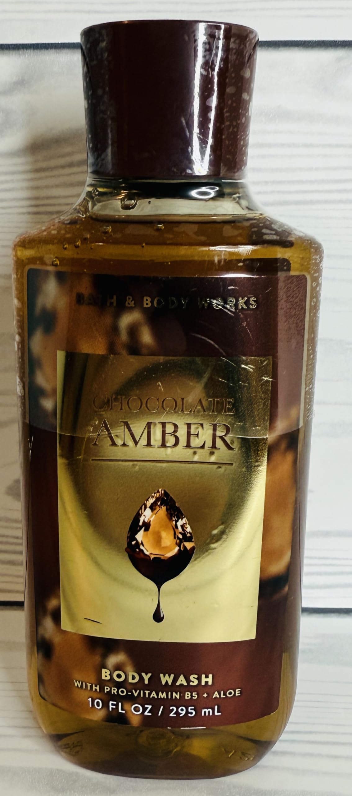 Bath & Body Works Chocolate Amber Body Wash Gel 10 Ounce – 3-in-1 Hair, Face & Body Wash