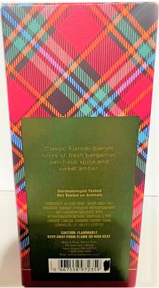 Bath & Body Works Classic Flannel Cologne Spray – 3.4 fl oz / 100 mL