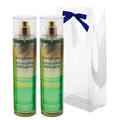 Bath & Body Works Coconut Lime Verbena Fine Fragrance Mist Gift Set – 2 x 8 oz with Blue Bow