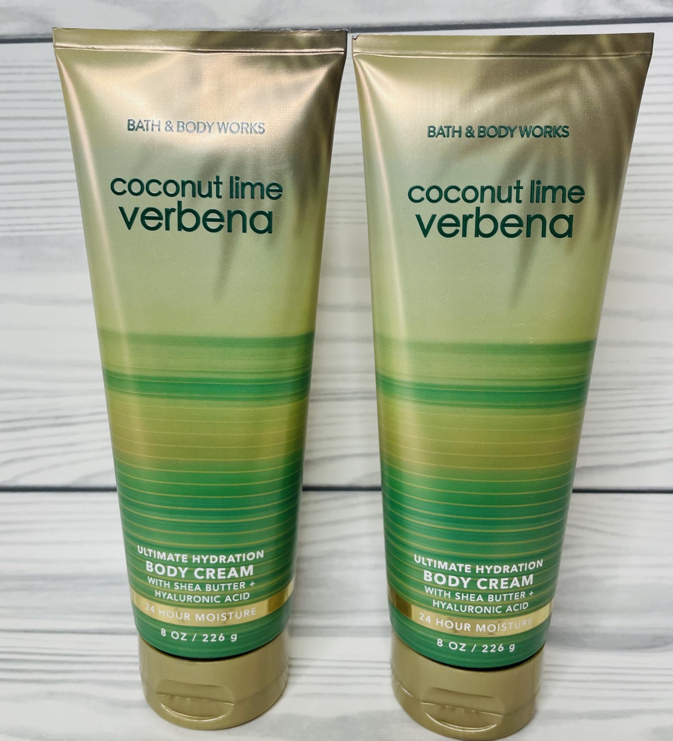 Bath & Body Works Coconut Lime Verbena Ultimate Hydration Body Cream 2-Pack (8 oz each)
