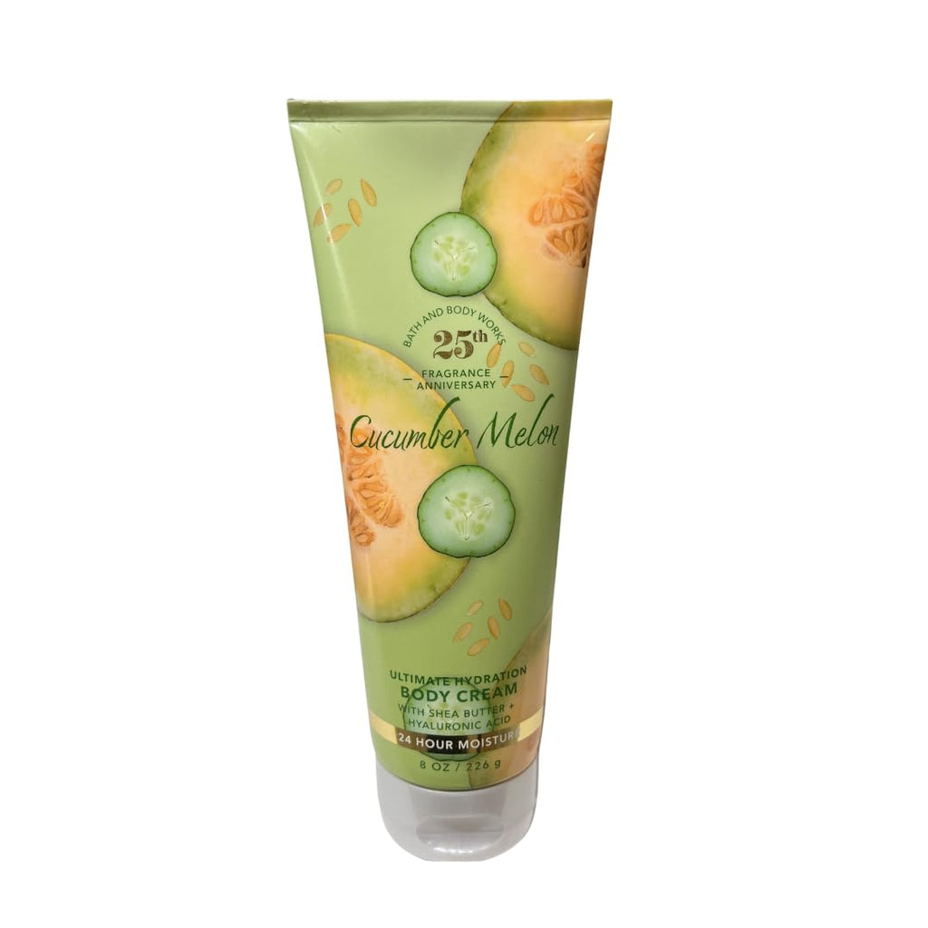 Bath & Body Works Cucumber Melon Fine Fragrance Mist & Body Cream 8oz Set