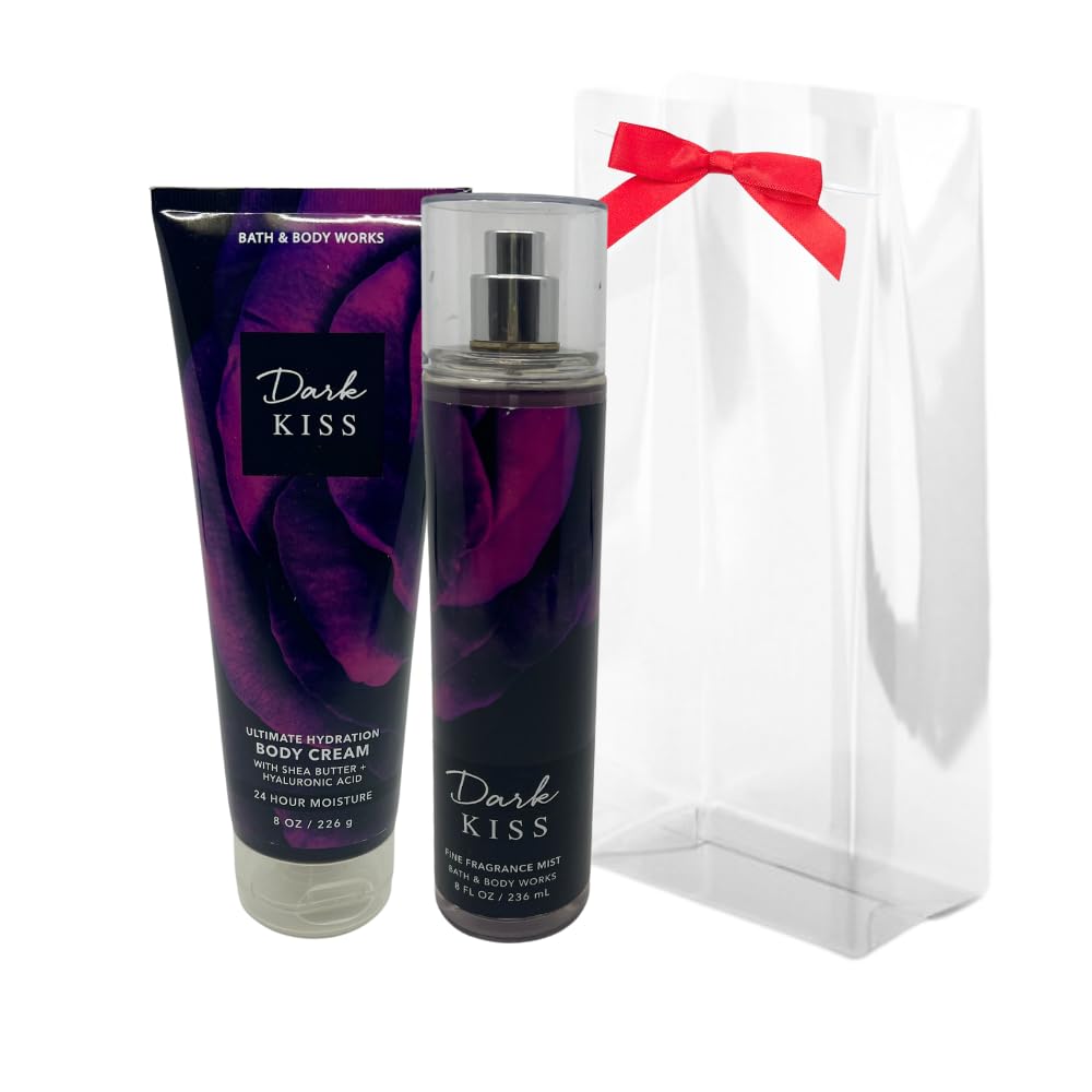 Bath & Body Works Dark Kiss 2-Piece Gift Set – Fine Fragrance Mist & Ultimate Hydration Cream