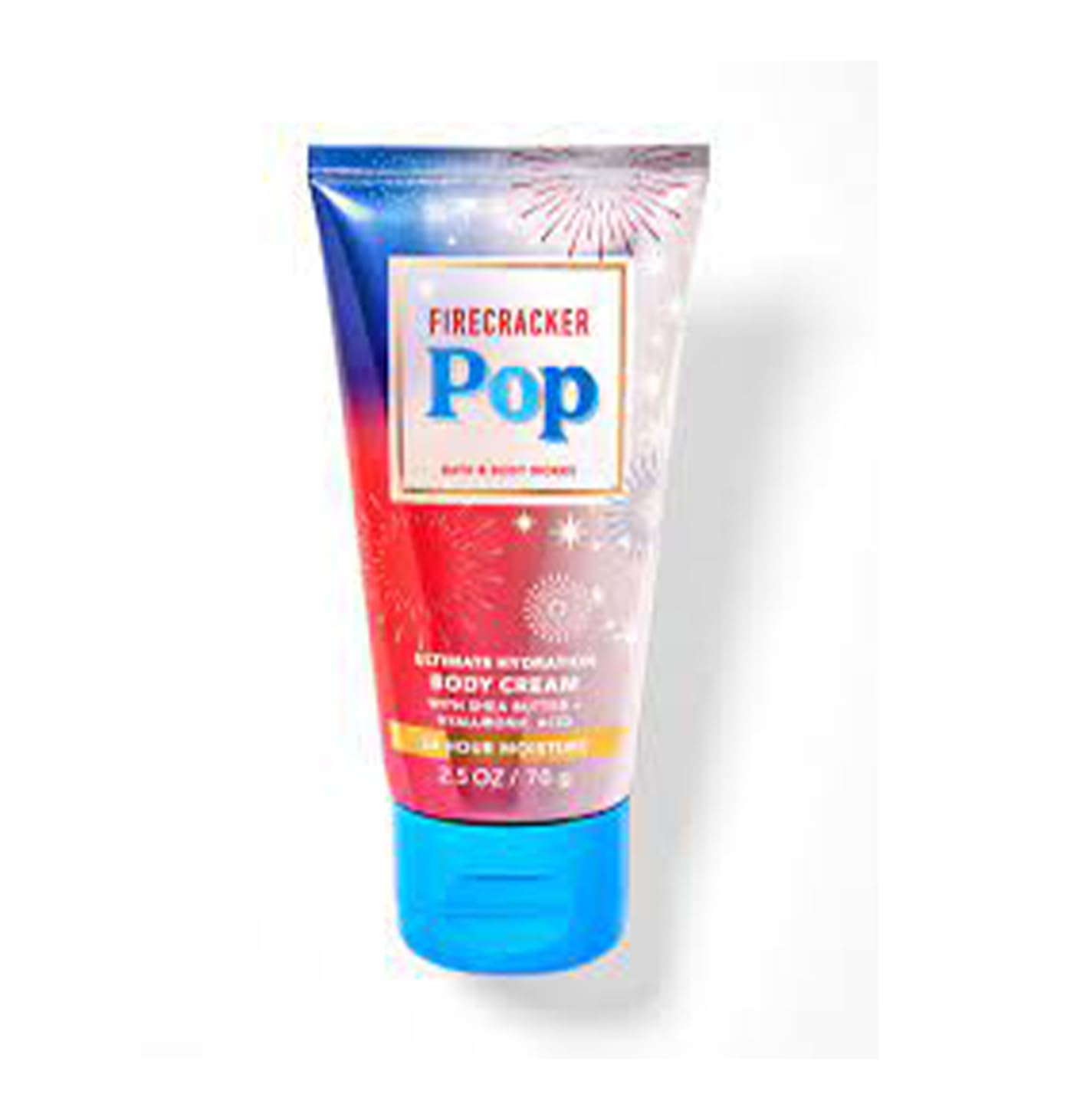 Bath & Body Works Travel Size Ultra Shea Body Cream – Firecracker Pop 2.5 oz | 24-Hour Moisture