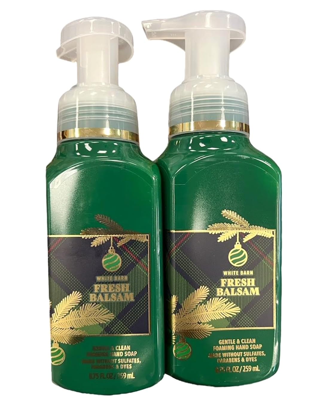 Bath & Body Works Foaming Hand Soap – Fresh Balsam, Set of 2, 8.75 oz Each
