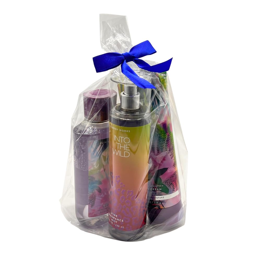 Bath & Body Works Into the Wild 3-Piece Gift Set: Fine Fragrance Mist, Body Cream & Body Wash