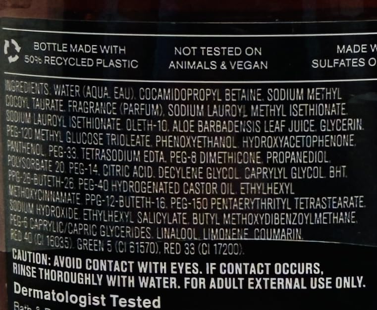 Bath & Body Works Men's Bourbon 3-in-1 Hair, Face & Body Wash – 10 oz