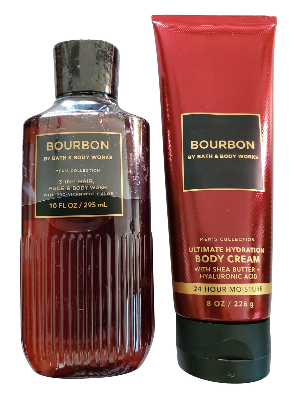 Bath & Body Works Men's Bourbon 3-in-1 Wash + Body Cream Set (2-Piece)