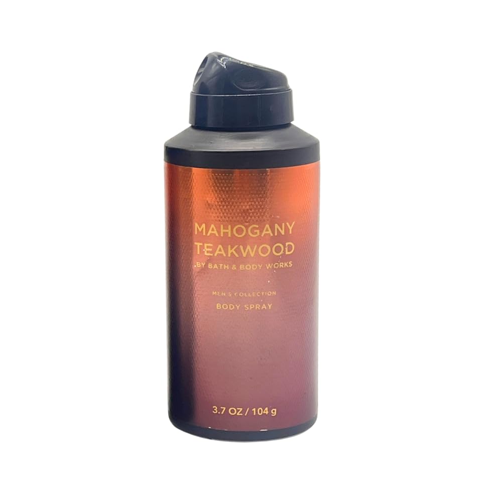 Bath & Body Works Men's 3-Piece Deodorizing Body Spray Gift Set – Mahogany Teakwood, Graphite, Bourbon