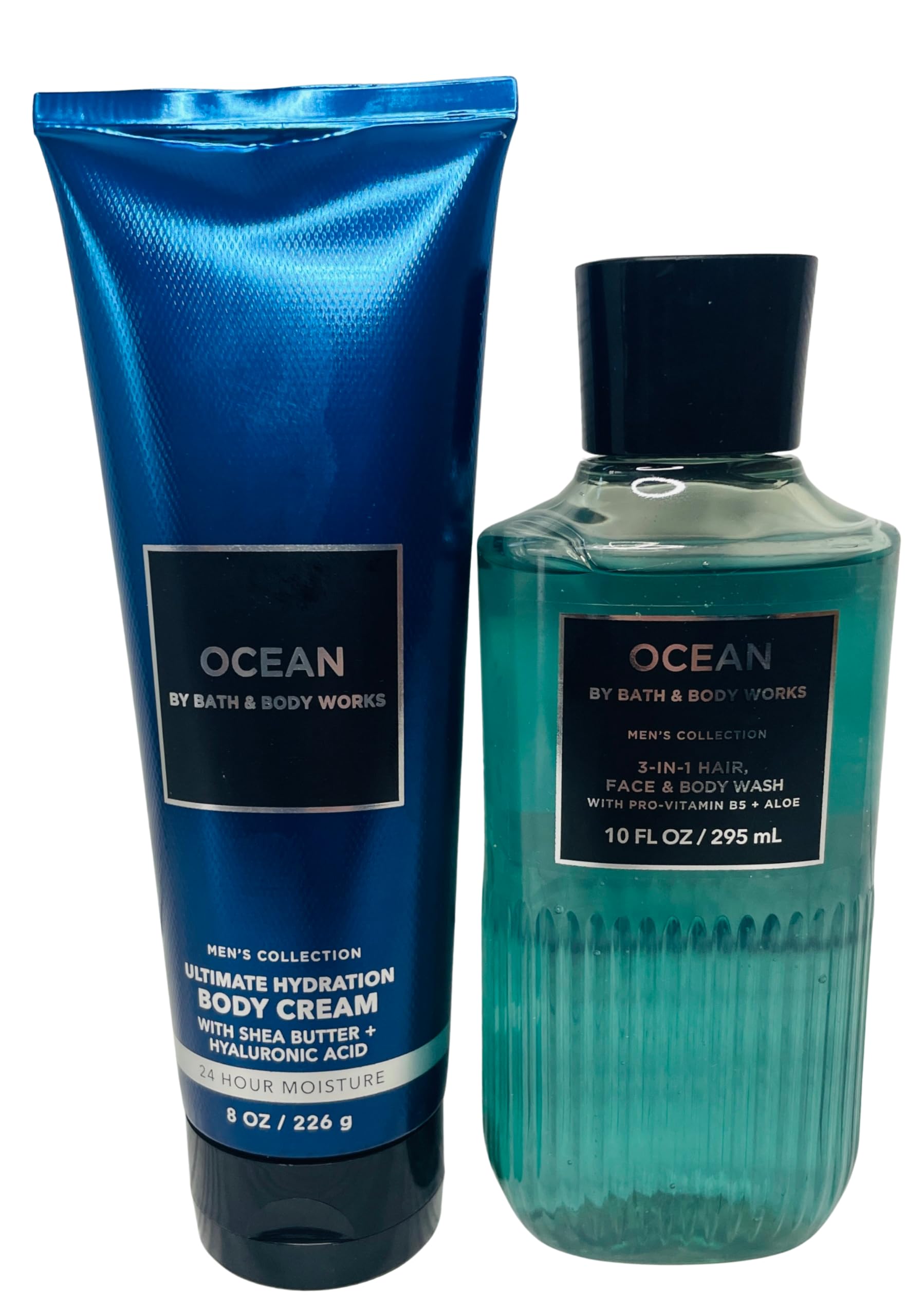 Bath & Body Works Ocean 3-in-1 Shower Gel & Hydrating Body Cream – 2 Pack