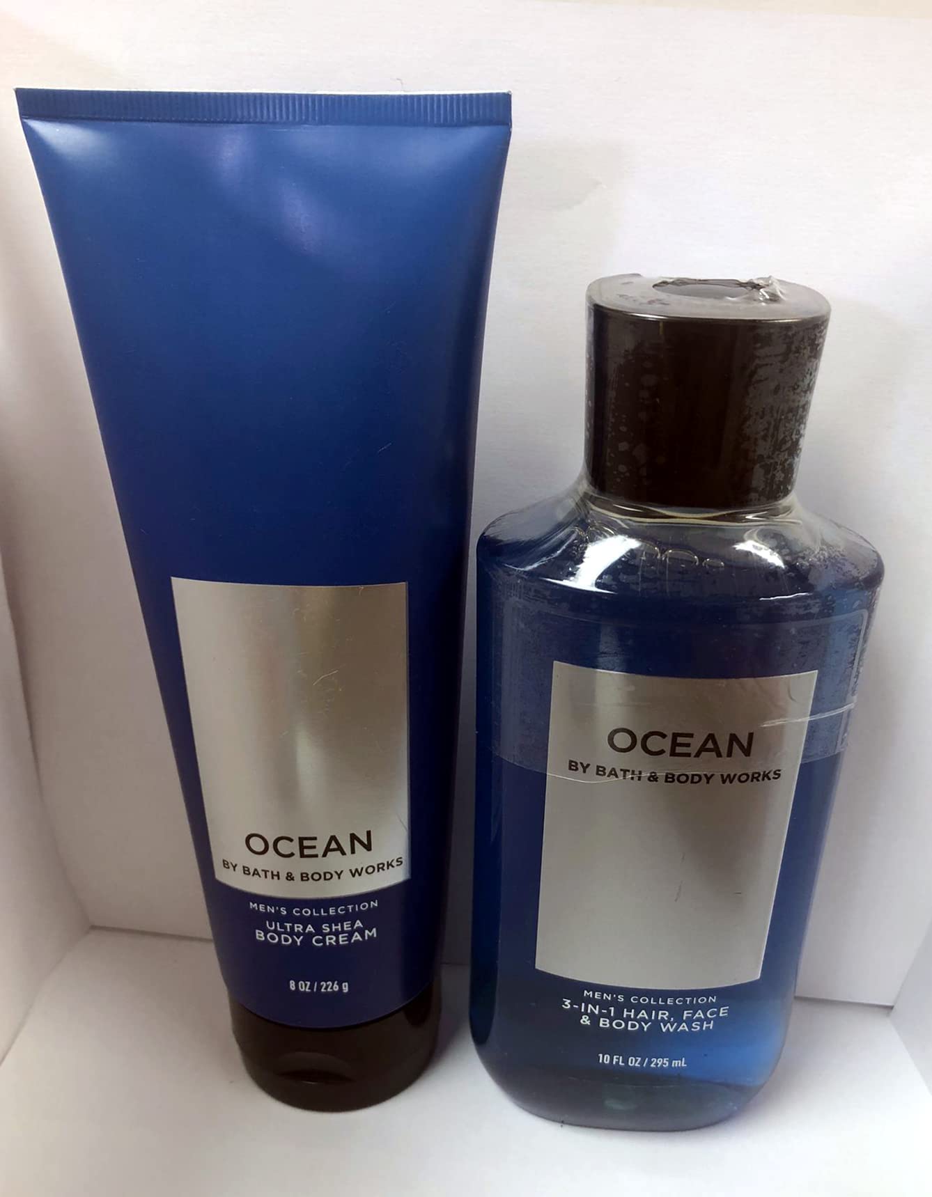 Bath & Body Works Ocean Men's Collection Ultra Shea Body Cream & 2-in-1 Hair & Body Wash