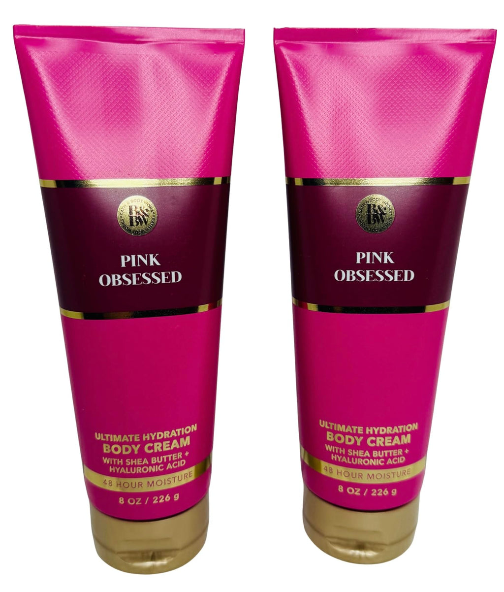 Bath & Body Works Pink Obsessed Ultimate Hydration Body Cream – 2 Pack of 8 oz