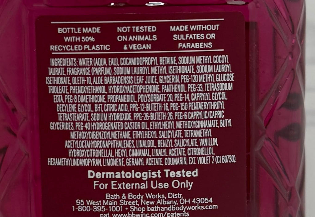 Bath & Body Works Pink Obsessed Wash – 10 oz Body Wash with Pro-Vitamin B5 & Aloe