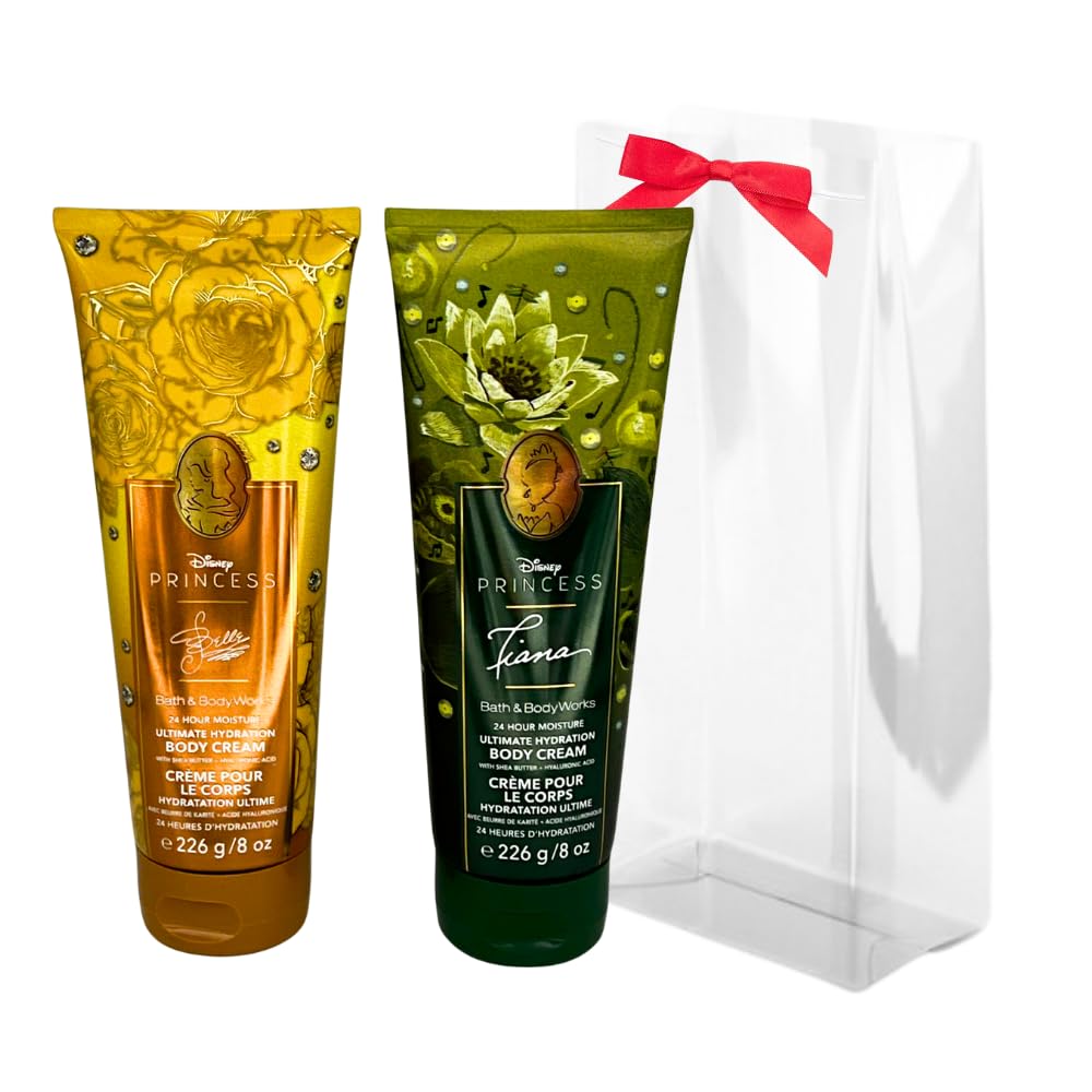 Bath & Body Works Princess Collection Belle & Tiana Ultimate Hydration Body Cream Gift Set – 2-Piece Limited Edition