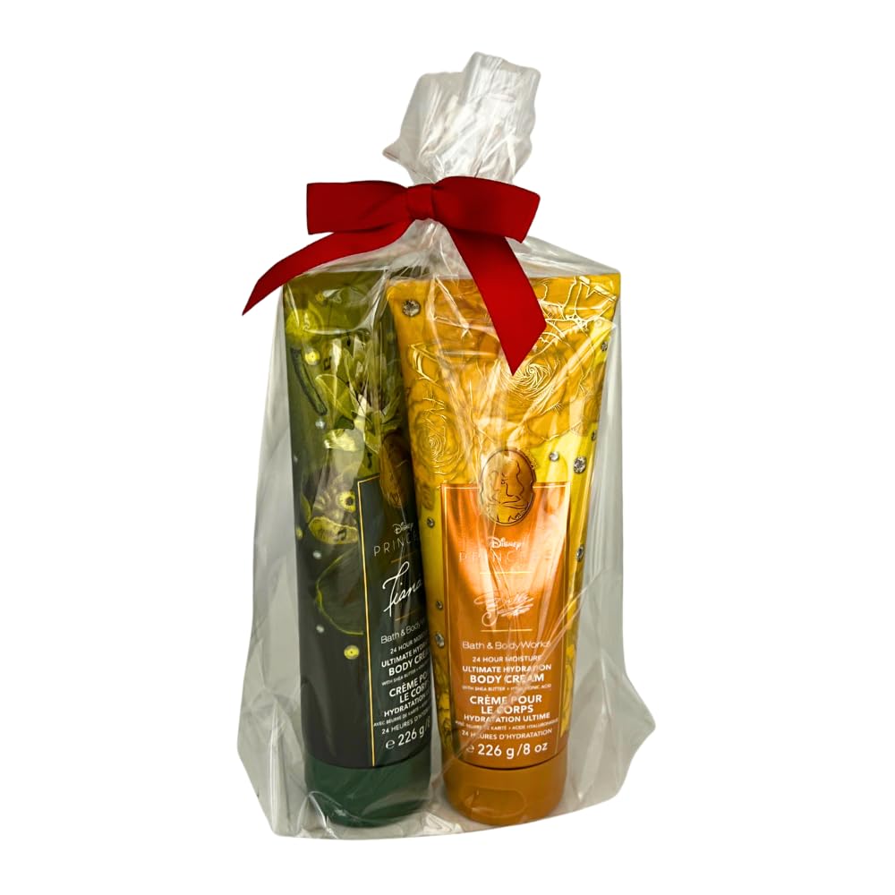 Bath & Body Works Princess Collection Belle & Tiana Ultimate Hydration Body Cream Gift Set – 2-Piece Limited Edition
