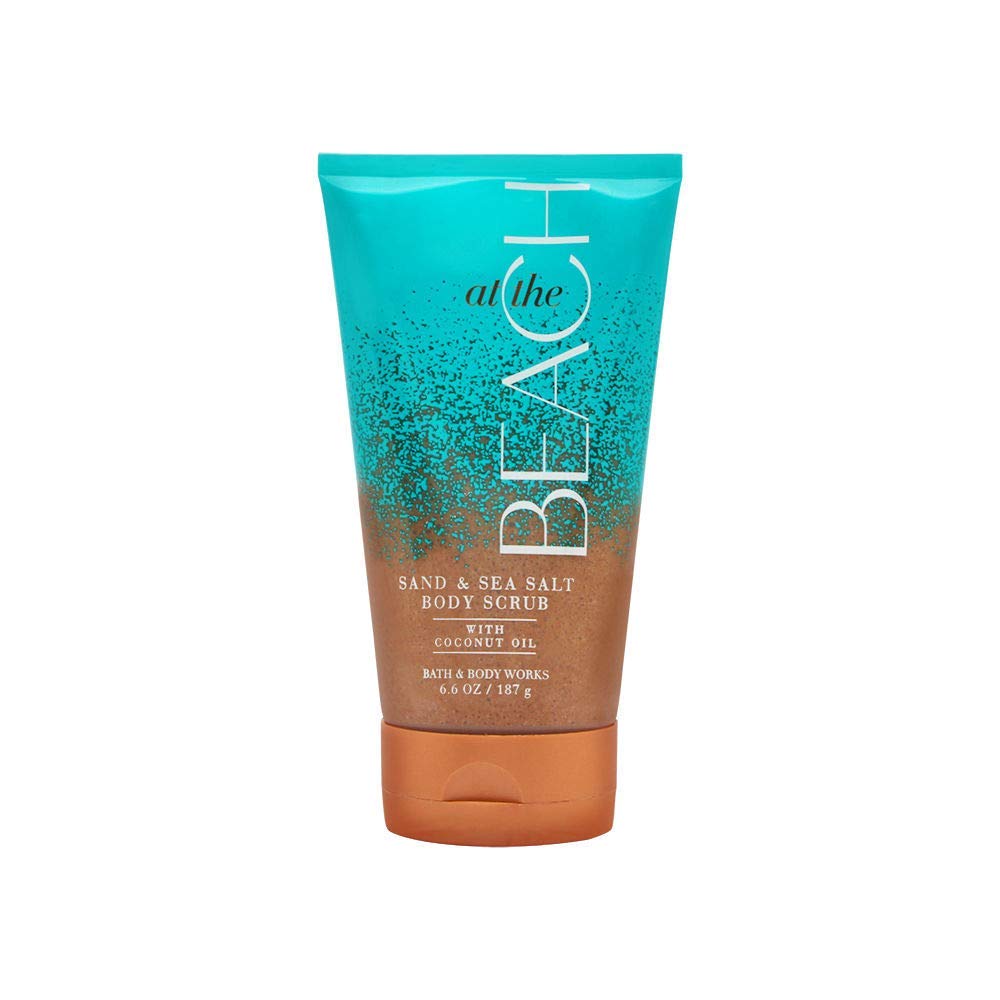 Bath & Body Works Sand & Sea Salt Scrub – 6.6 oz with Coconut Oil – At the Beach Scent