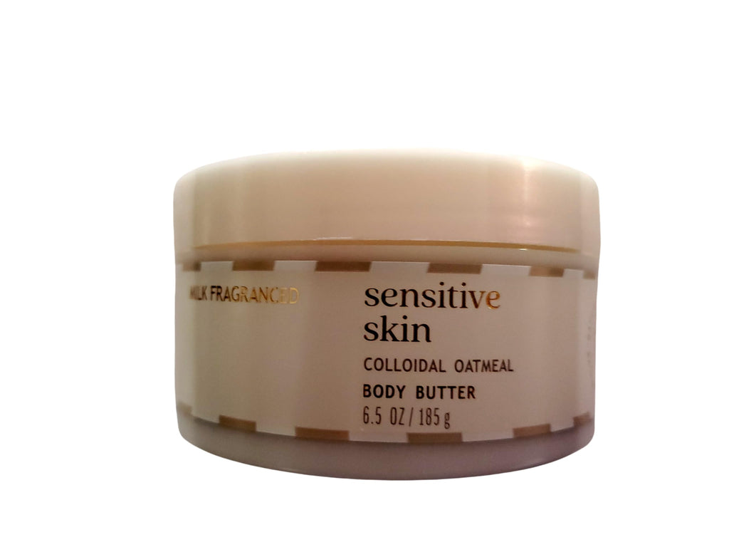 Bath & Body Works Sensitive Skin Milk Fragranced Whipped Body Butter with Colloidal Oatmeal – 6.5 oz