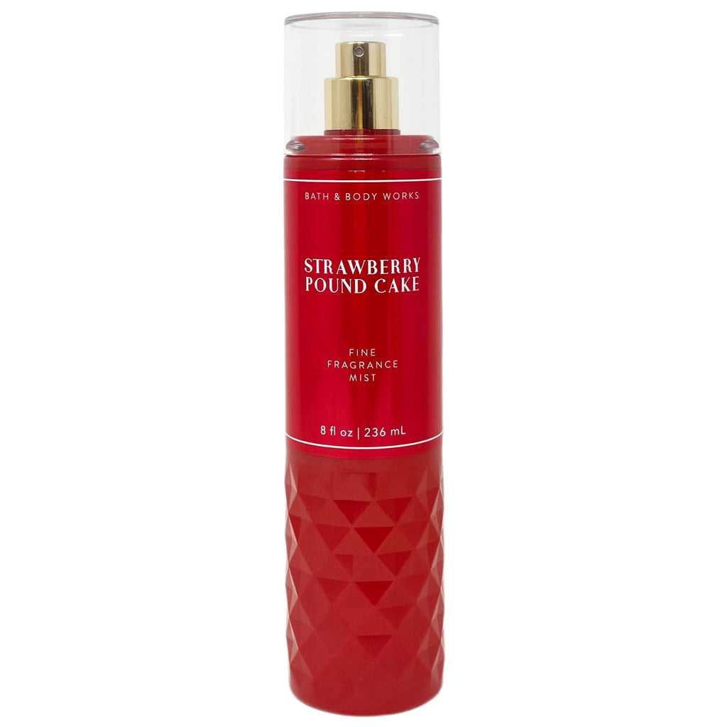 Bath & Body Works Strawberry Pound Cake Gift Set – Fine Fragrance Mist & Body Cream (2021)