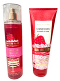 Bath & Body Works Strawberry Pound Cake 2-pc Bundle: Fine Fragrance Mist + Ultimate Hydration Body Cream