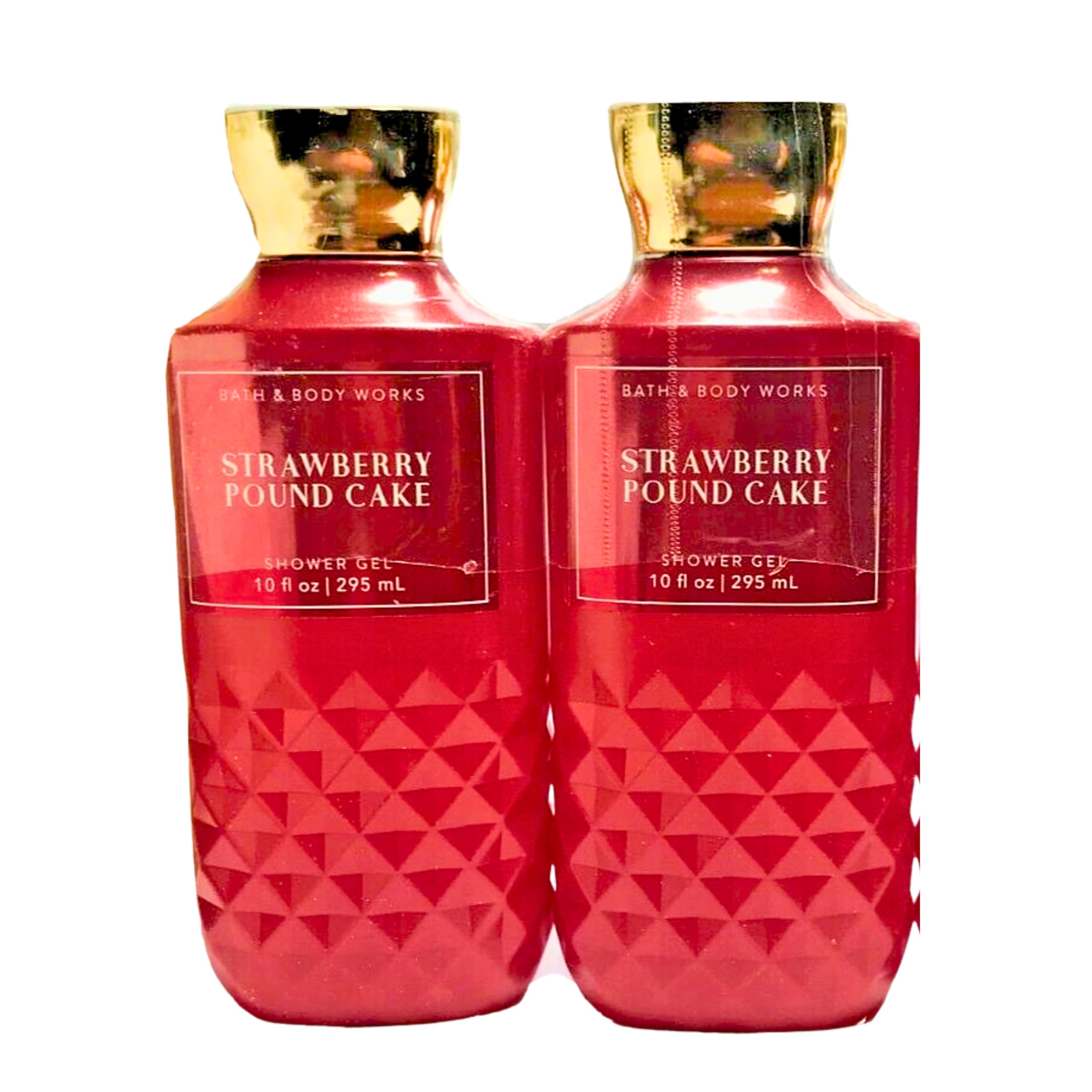Bath & Body Works Shower Gel Gift Set – Strawberry Pound Cake, 2-Pack, 10 oz Each