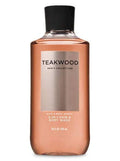 Bath & Body Works Teakwood 2-in-1 Hair + Body Wash – Signature Collection (10 oz)