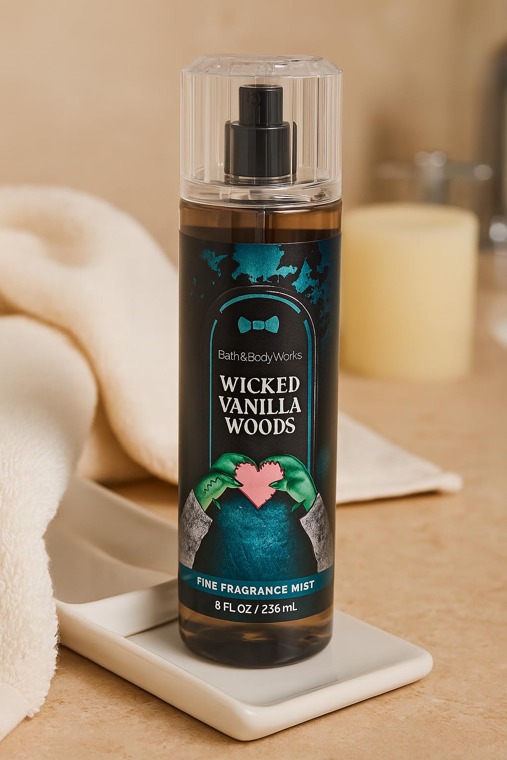 Bath & Body Works Wicked Vanilla Woods Fine Fragrance Mist – 8 oz | Warm Vanilla & Amberwood