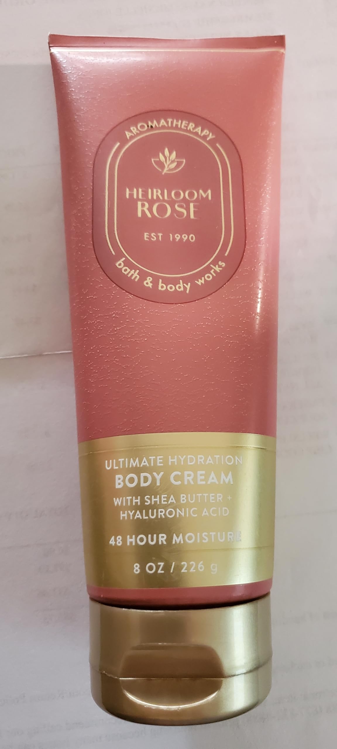 Bath & Body Works Aromatherapy Heirloom Rose Ultimate Hydration Body Cream Pack of 2 (8 oz each)