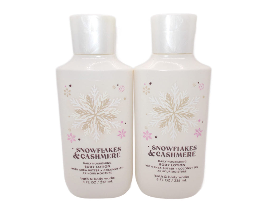 Bath & Body Works Snowflakes & Cashmere 2-Pack Body Lotion Set – 8 oz Each