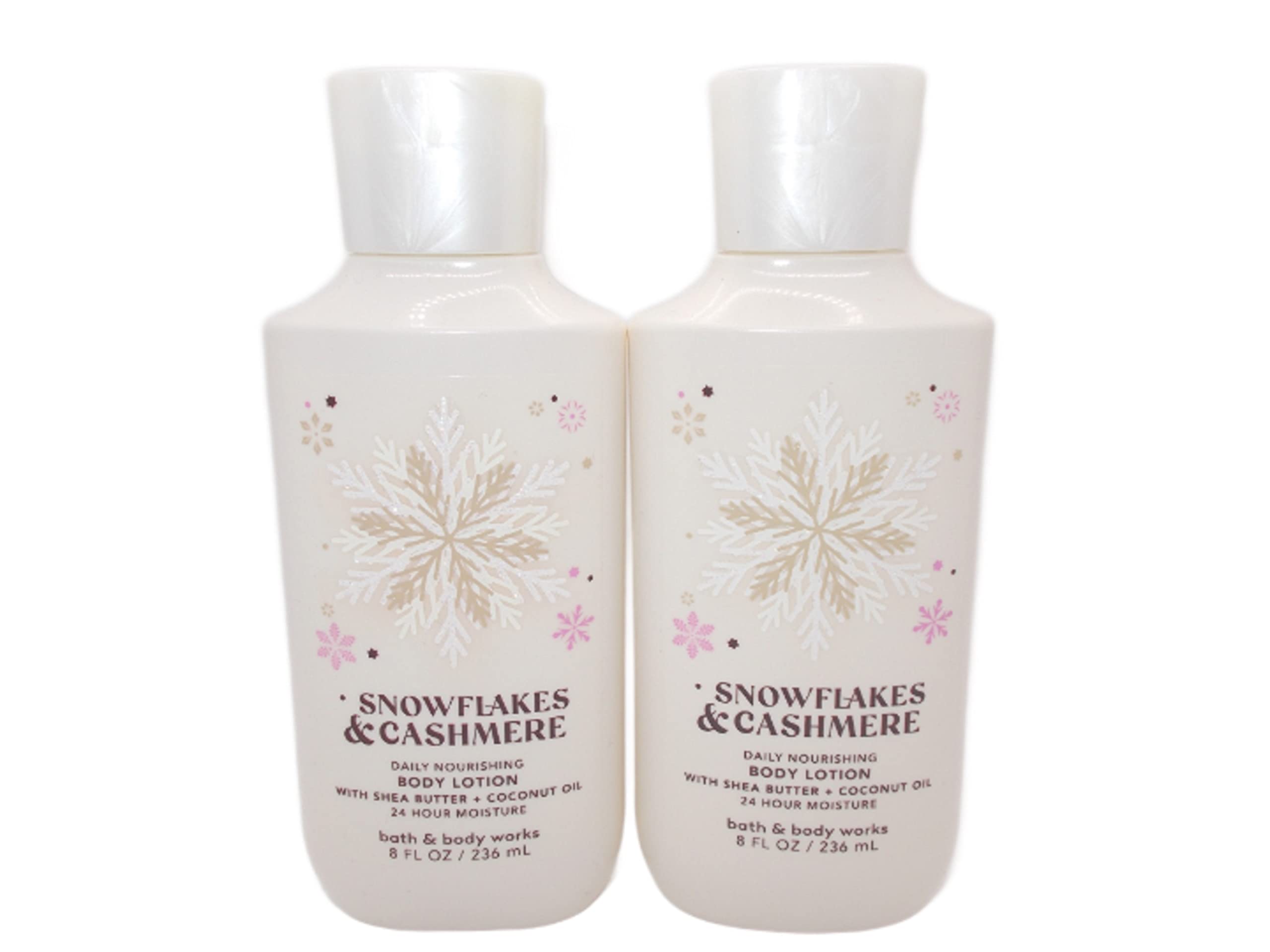 Bath & Body Works Snowflakes & Cashmere 2-Pack Body Lotion Set – 8 oz Each
