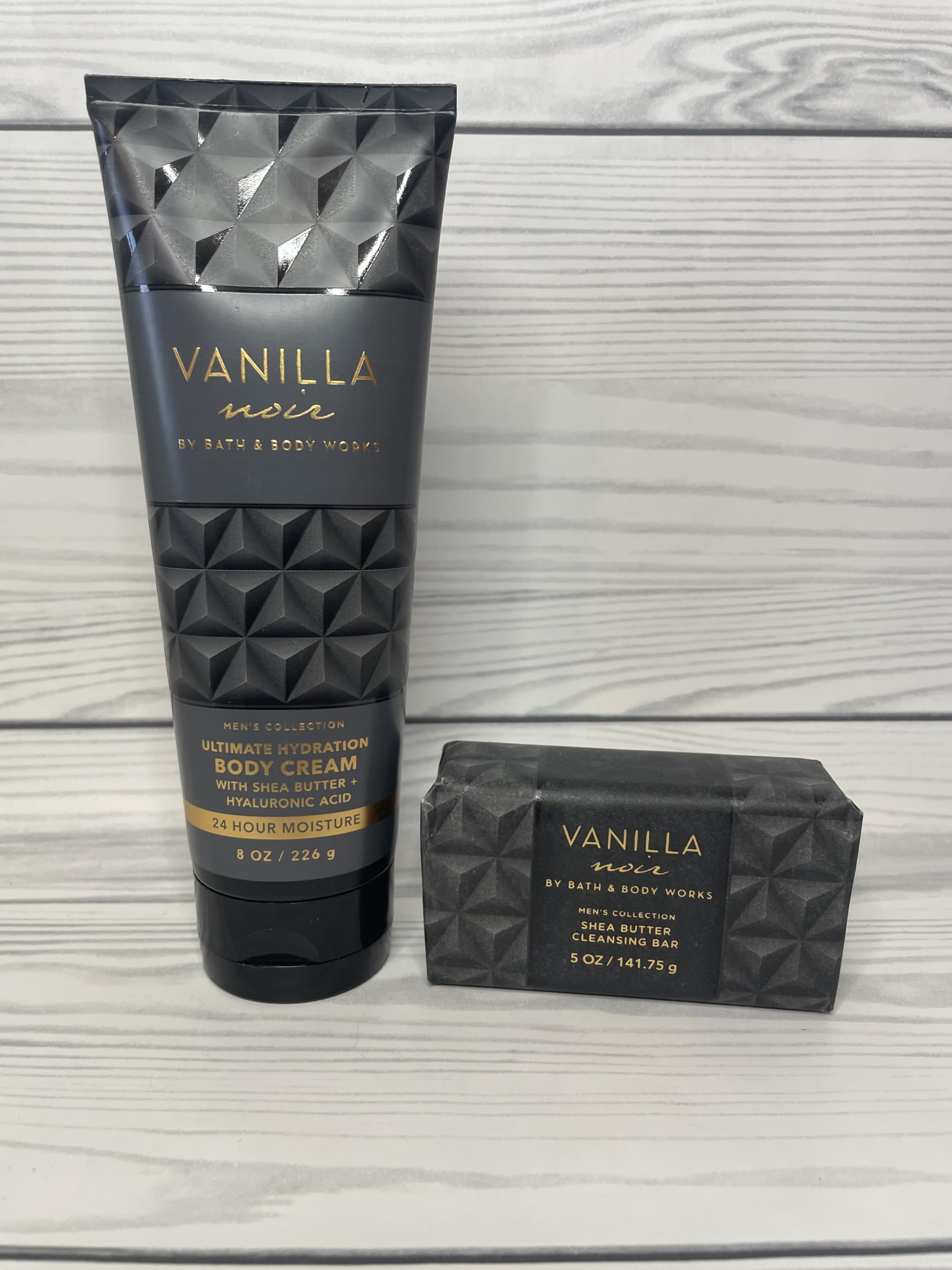 Bath & Body Works Vanilla Noir Hydration Duo: Cream & Bar