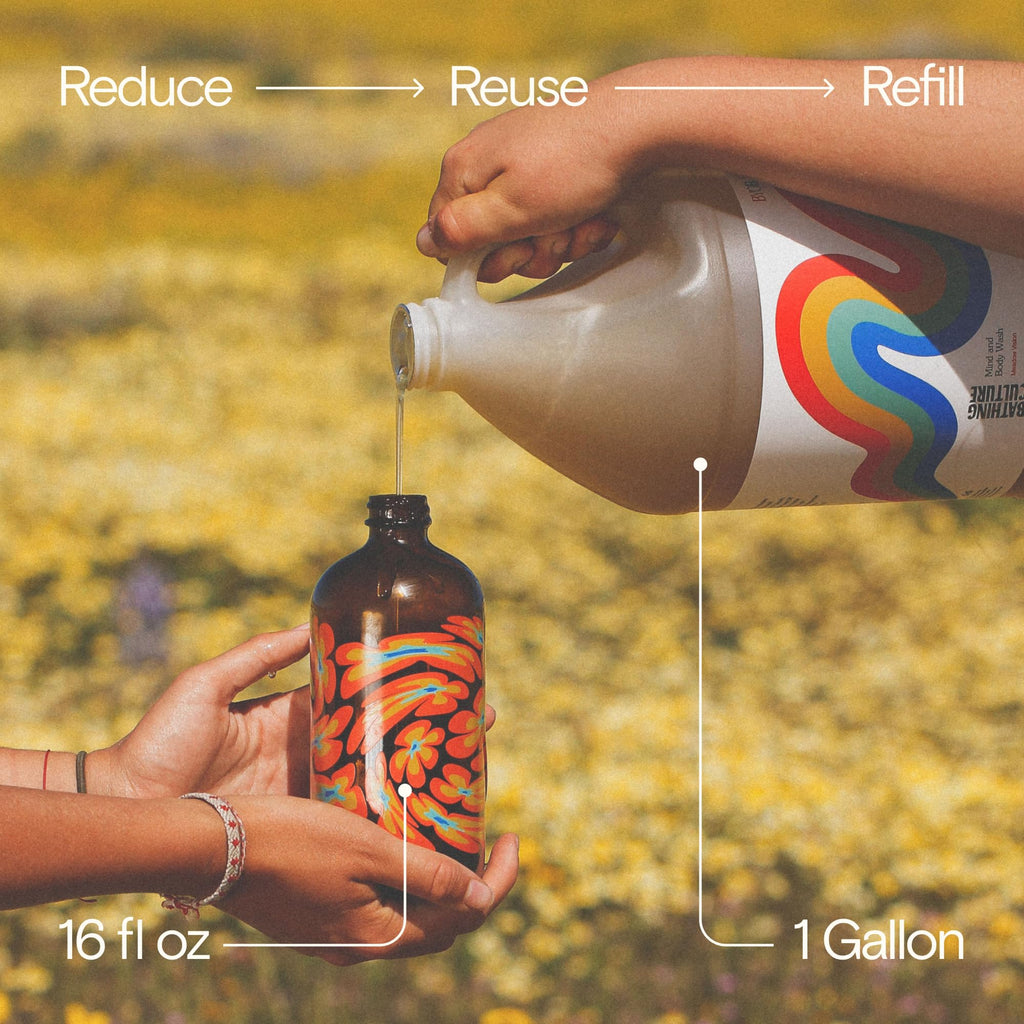 Bathing Culture Meadow Vision Organic Body Wash – 1 Gallon, Biodegradable & Vegan