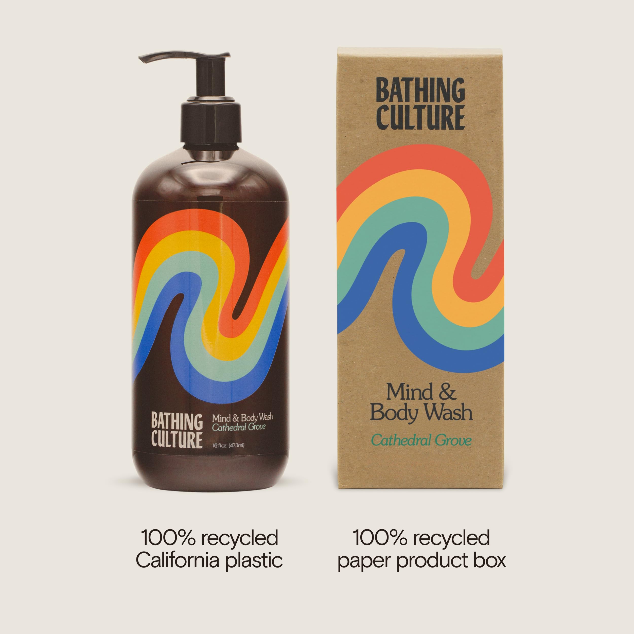 Bathing Culture Cathedral Grove Organic Mind + Body Wash | 16 oz | Vegan & Biodegradable