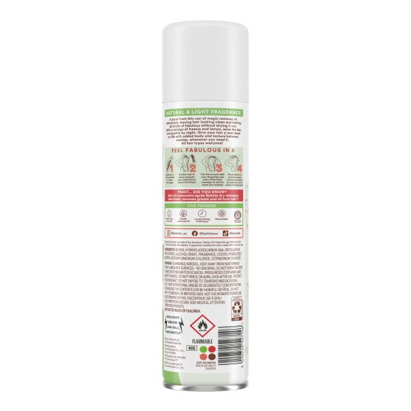 Batiste Dry Shampoo Bare Fragrance – 5.71 oz (Pack of 3) | Oil-Absorbing, Lightly Scented