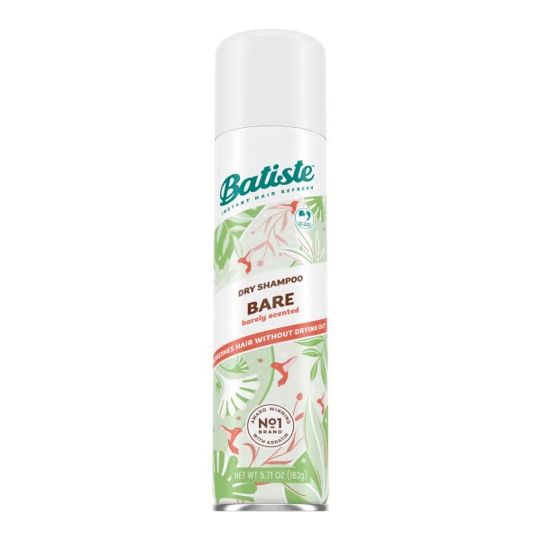 Batiste Dry Shampoo Bare Fragrance – 5.71 oz (Pack of 3) | Oil-Absorbing, Lightly Scented
