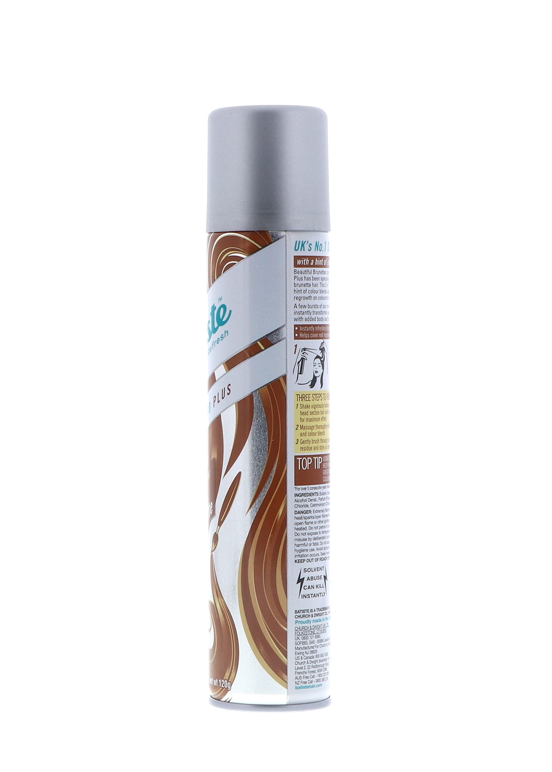 Batiste Dry Shampoo Beautiful Brunette – 6.73 oz, 3-Pack | Refresh & Oil Control