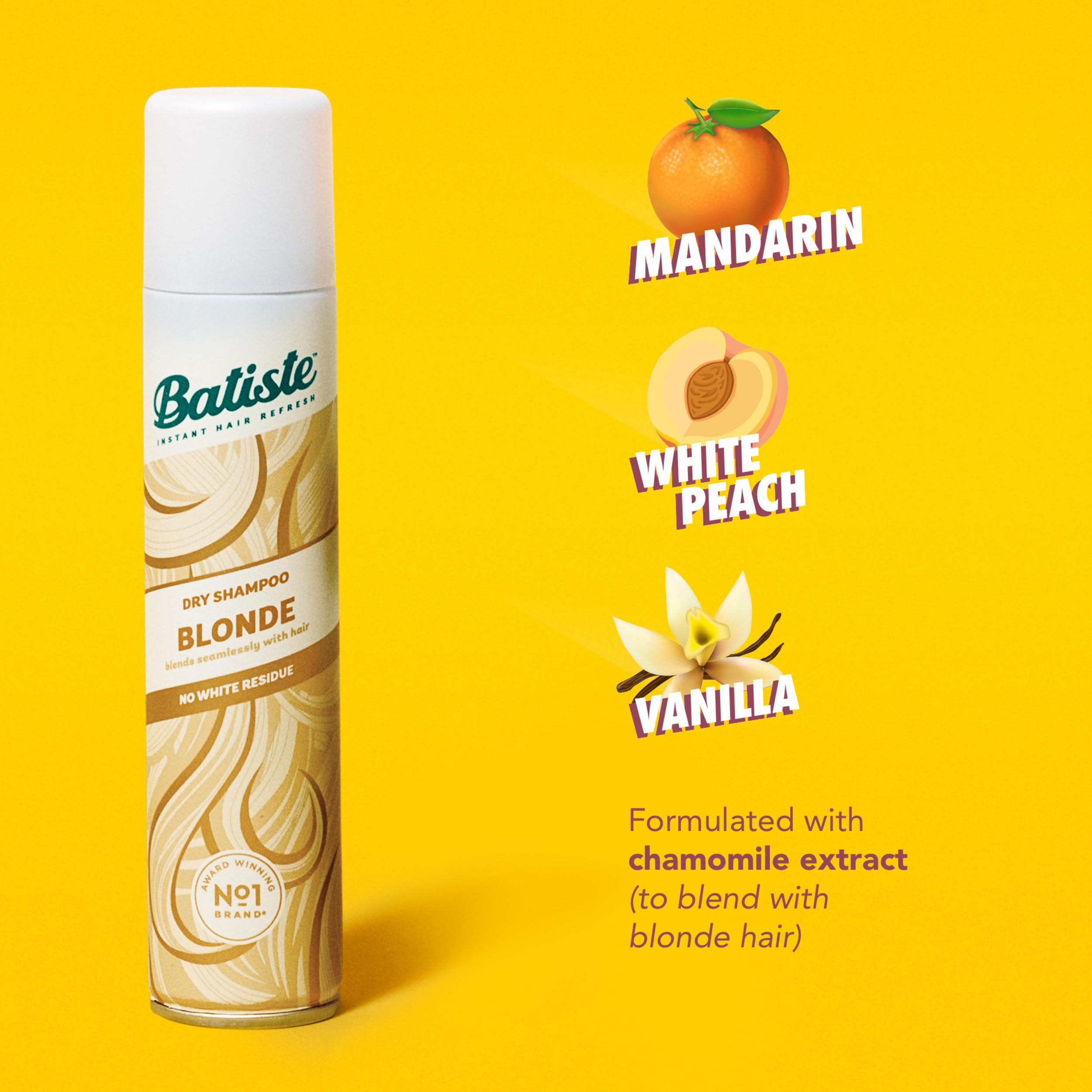 Batiste Brilliant Blonde Dry Shampoo – Refresh Hair, Absorb Oil Between Washes