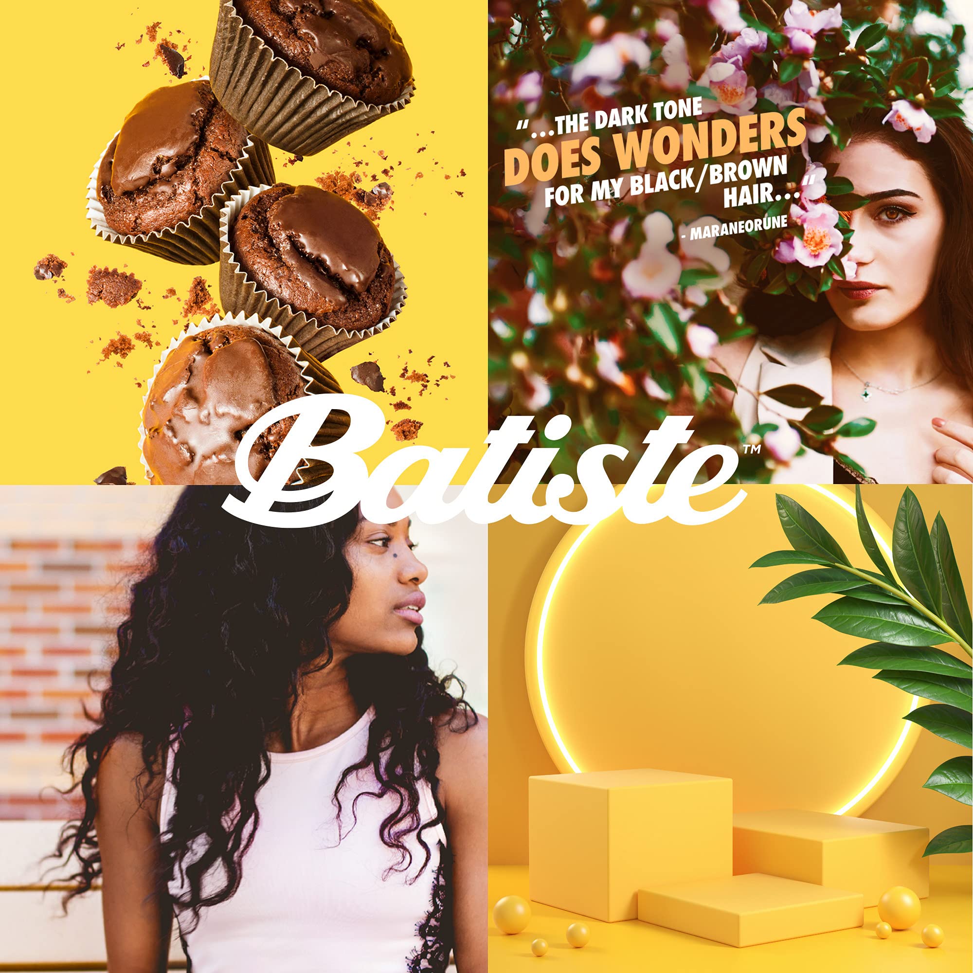Batiste Dark Dry Shampoo for Brunettes – Absorb Oil & Add Texture (6.35 oz)