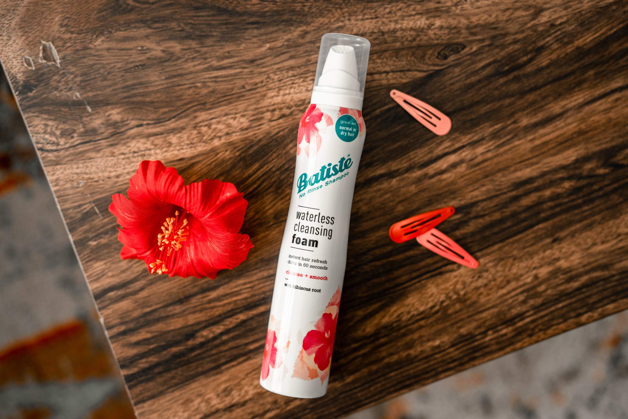 Batiste Waterless Foam Cleanse & Smooth with Hibiscus Root – 3.6 oz