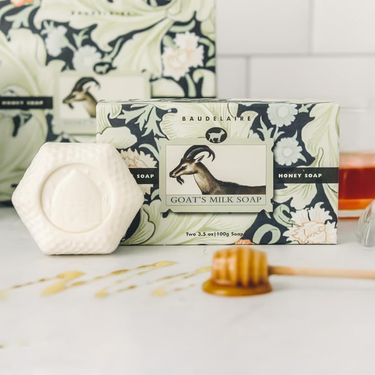 Baudelaire Honey Soap with Goat's Milk – 2 Bar Gift Set
