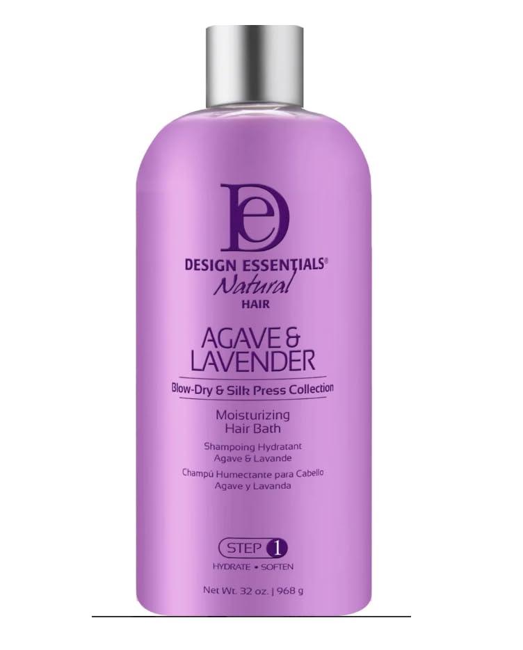 BAWK Design Essentials Agave & Lavender Moisturizing Hair Bath – Sulfate-Free Shampoo 32oz