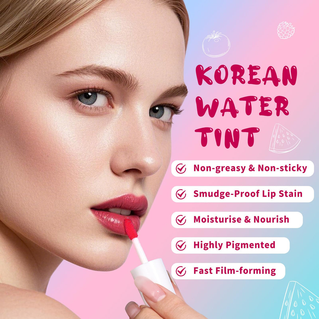bayfree Lip Tint Stain – Long-Lasting Korean Lip & Cheek Tint, Non-Sticky Waterproof Matte Finish